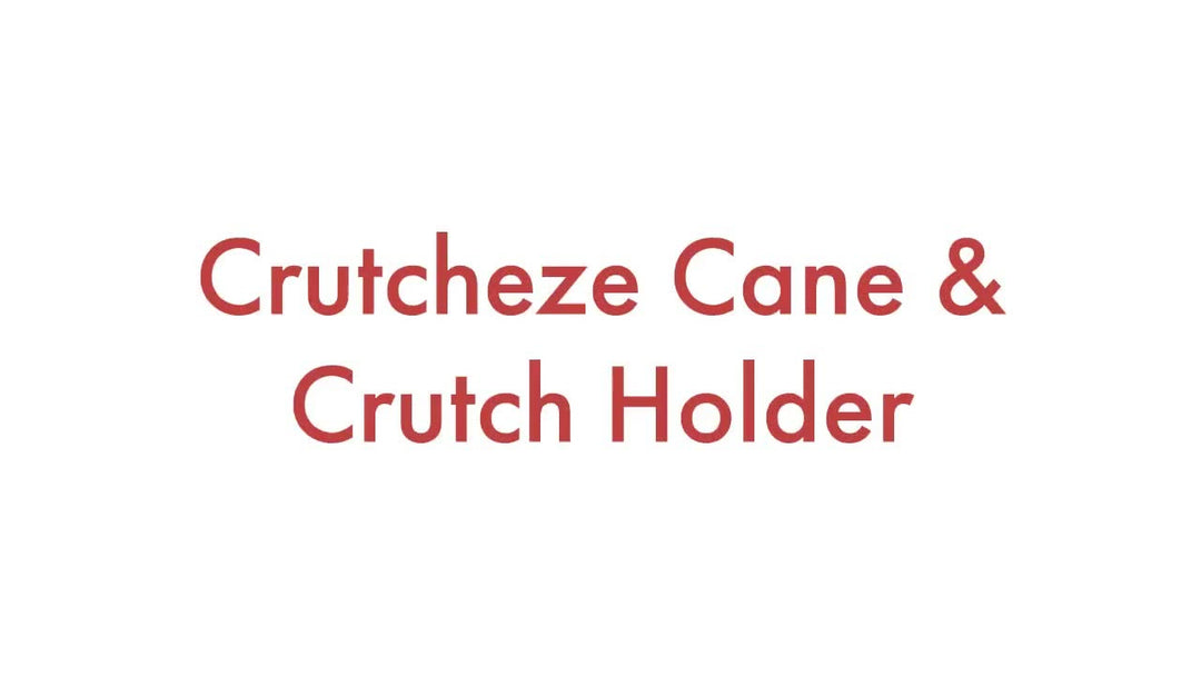 Crutcheze Cane & Crutch Holder 3-Pack – Anti-Slip Hook Tie for Walker, Rollator, Cane, or Crutches – Heavy-Duty Grip Accessory