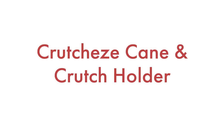 Crutcheze Cane & Crutch Holder 3-Pack – Anti-Slip Hook Tie for Walker, Rollator, Cane, or Crutches – Heavy-Duty Grip Accessory