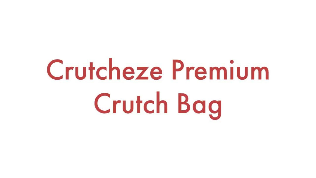 Crutcheze Crutch Bag with Pockets – USA-Designed Storage Pouch for Crutches – Waterproof, Adjustable & Easy to Attach