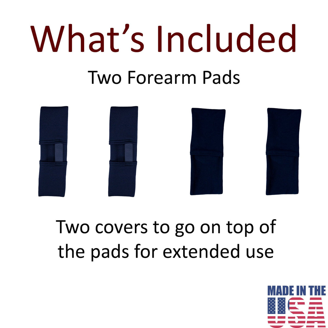 Set of 2 crutch cuff pads with slipcovers