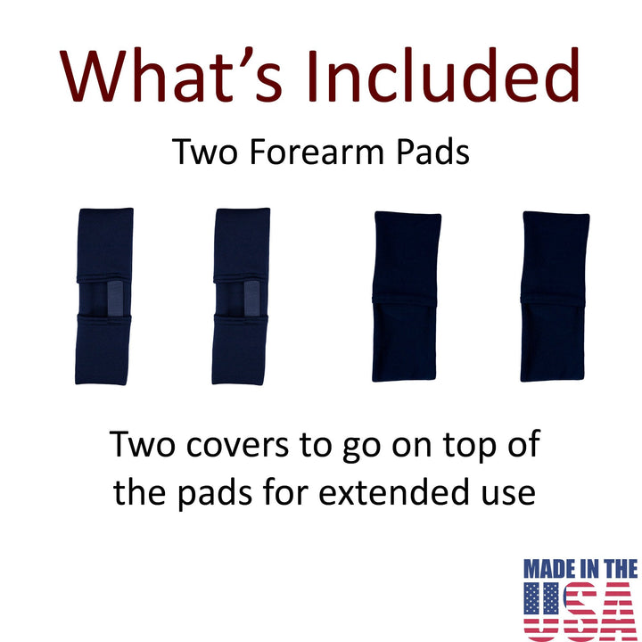 Set of 2 crutch cuff pads with slipcovers