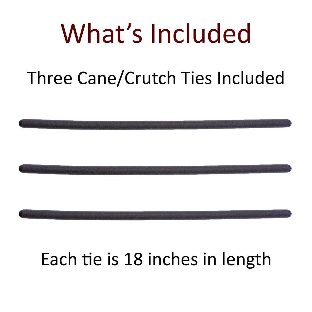 Three-pack of mobility aid holders for cane and walker