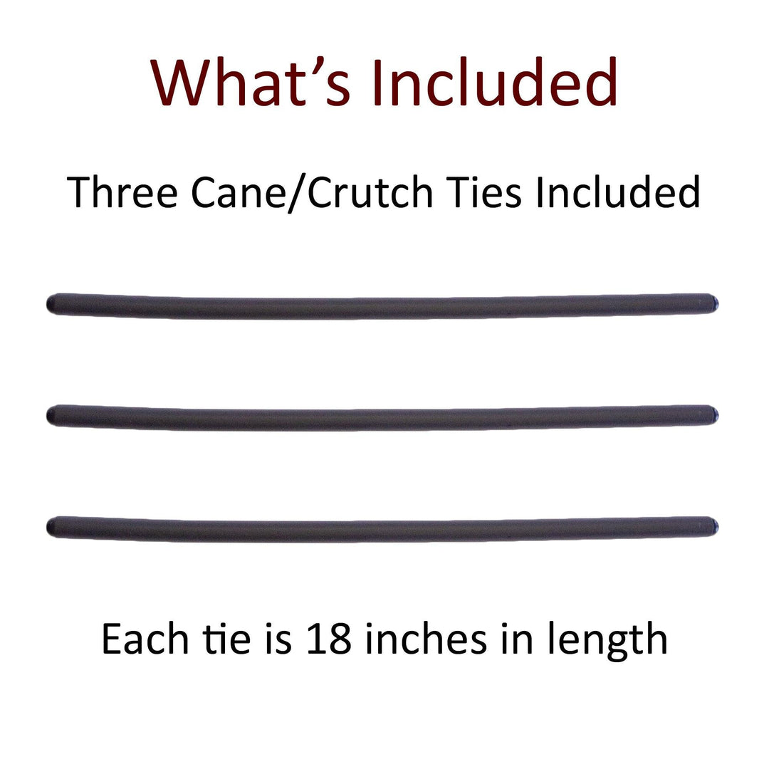 Three-pack of mobility aid holders for cane and walker