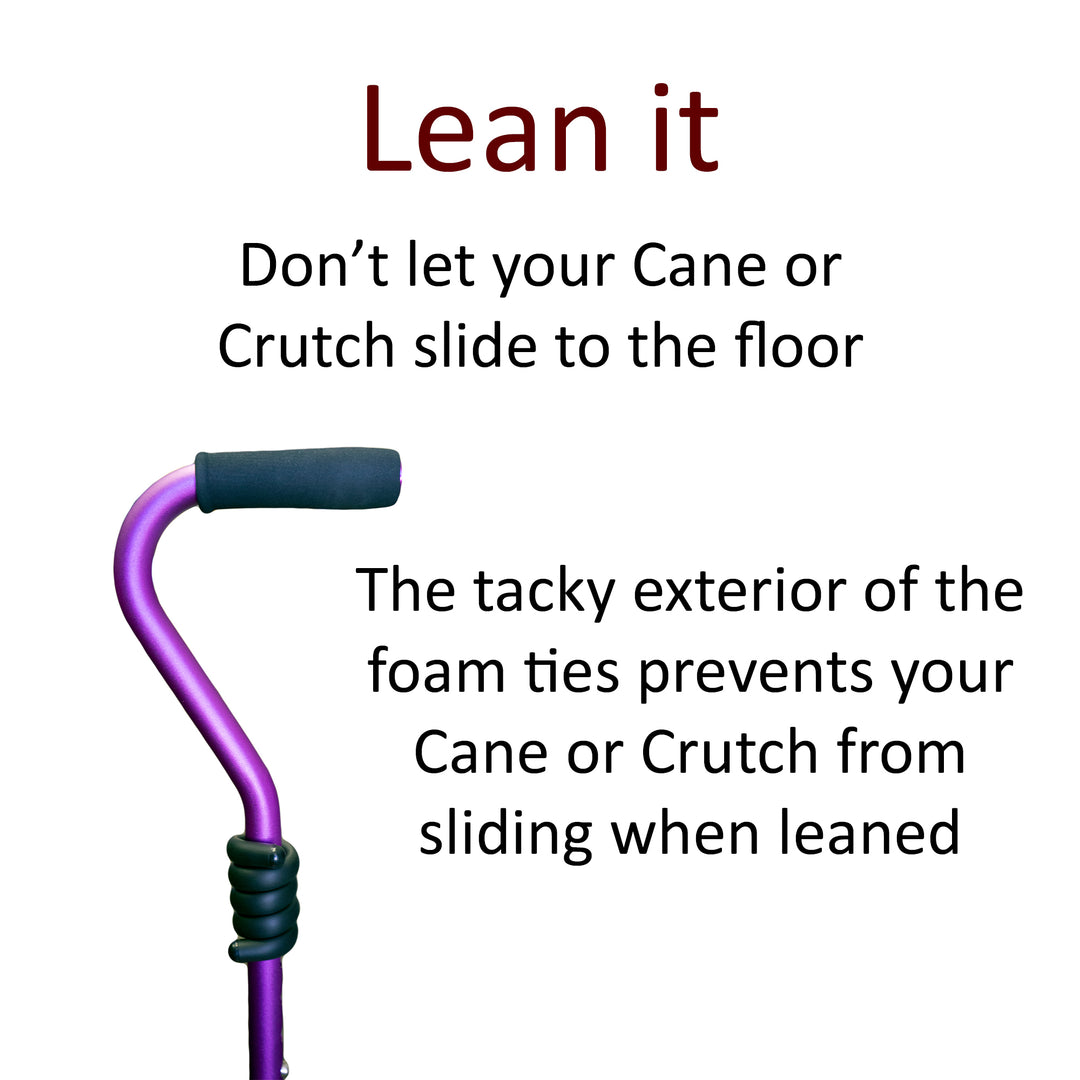 Crutcheze® Cane Holder Clips, 3 Pack