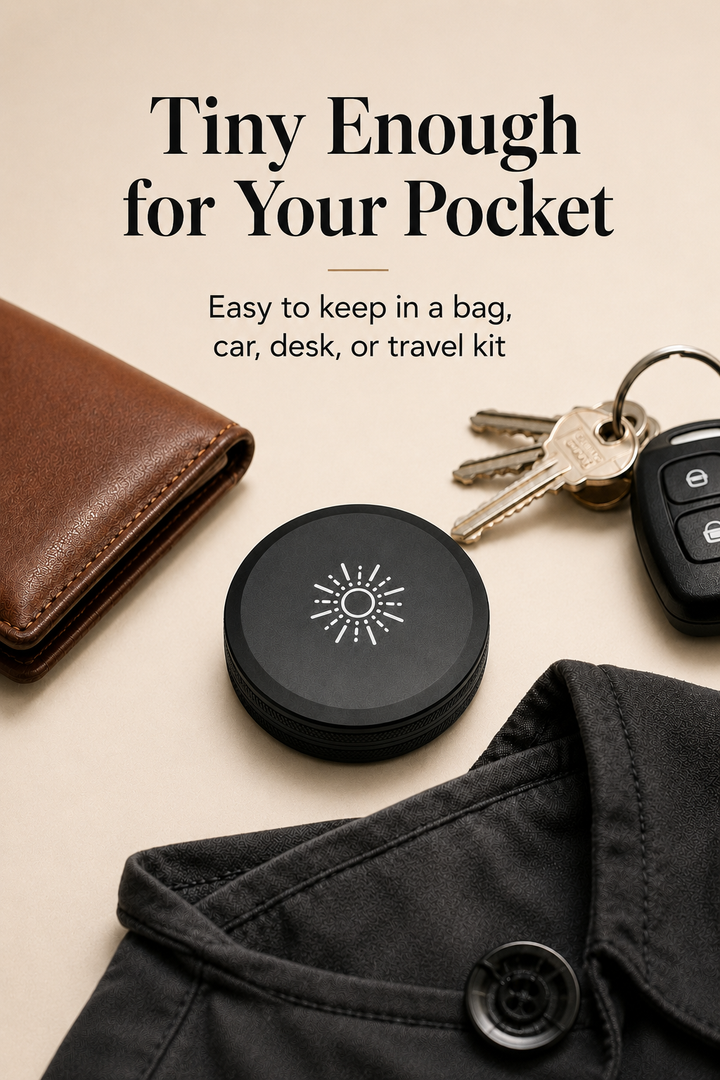 Slim Aluminum Pill Case, Low Profile Pocket Holder for Pills and Vitamins