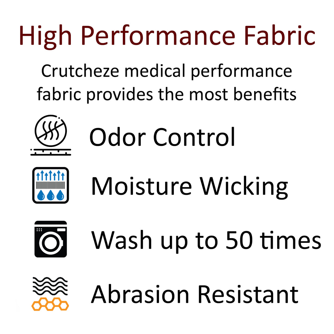 Washable crutch pads and grips for standard crutches