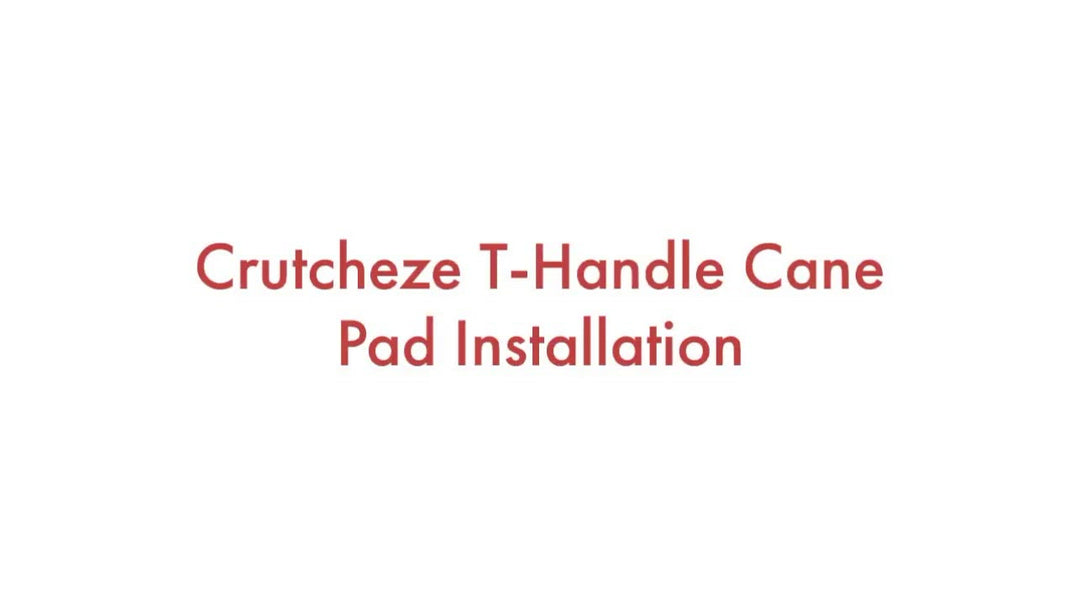 Crutcheze T-Handle Cane Pad – Premium Foam Grip Cushion with Odor Control – Washable Comfort Wrap for Standard T-Handle Canes