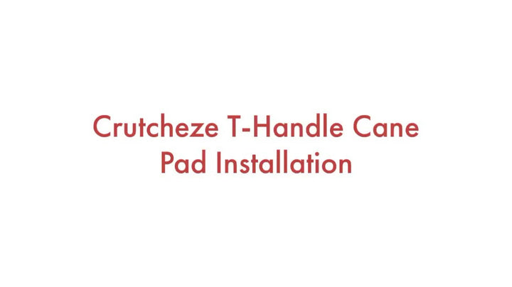 Crutcheze T-Handle Cane Pad – Premium Foam Grip Cushion with Odor Control – Washable Comfort Wrap for Standard T-Handle Canes