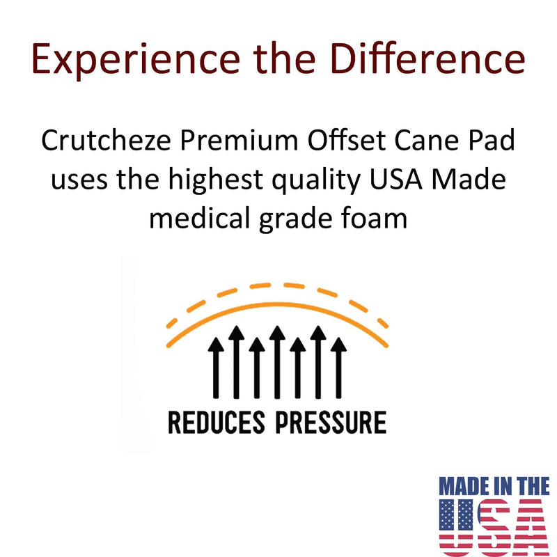 offset cane pad crutcheze