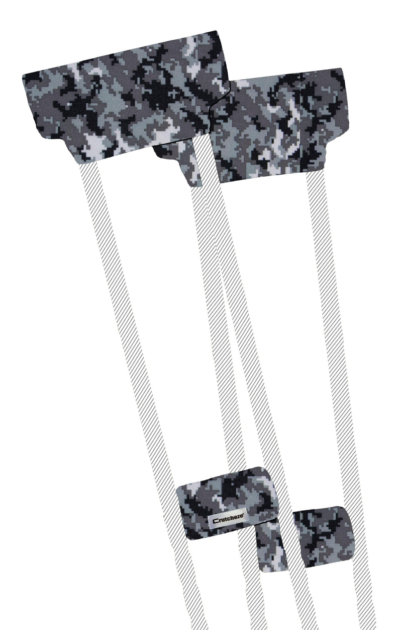 Crutch Pads & Hand Grip Covers | Antibacterial with Crutch Holder - Crutcheze®