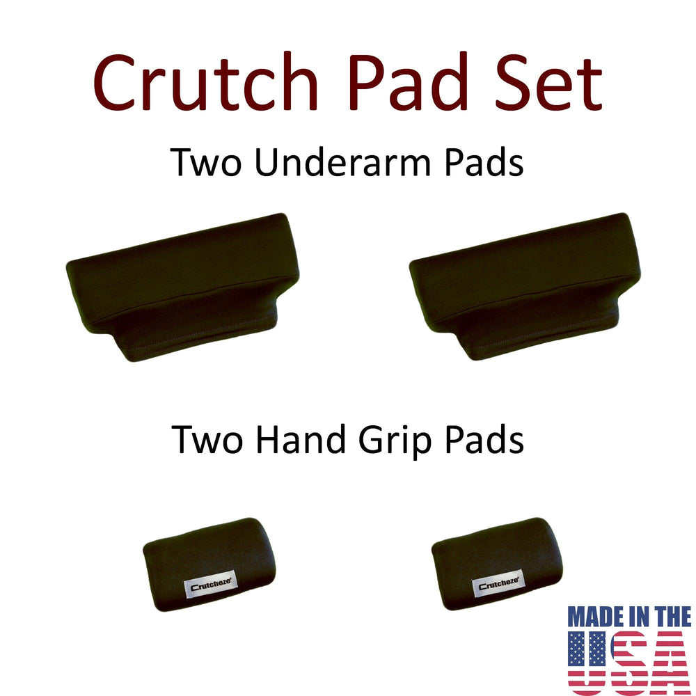 Crutcheze underarm crutch pads with hand grip covers