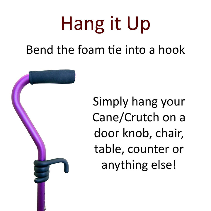 Crutcheze cane holder hook attached to walker